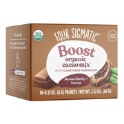 Four Sigmatic Organic Dairy-Free Cacao Mix 10-Packet Box.