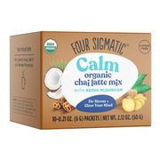 Four Sigmatic Organic Caffeine-Free Chai Latte Mix 10-Packet Box.