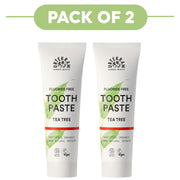 Urtekram Fluoride Free Tea Tree Toothpaste 75ml Pack of 2