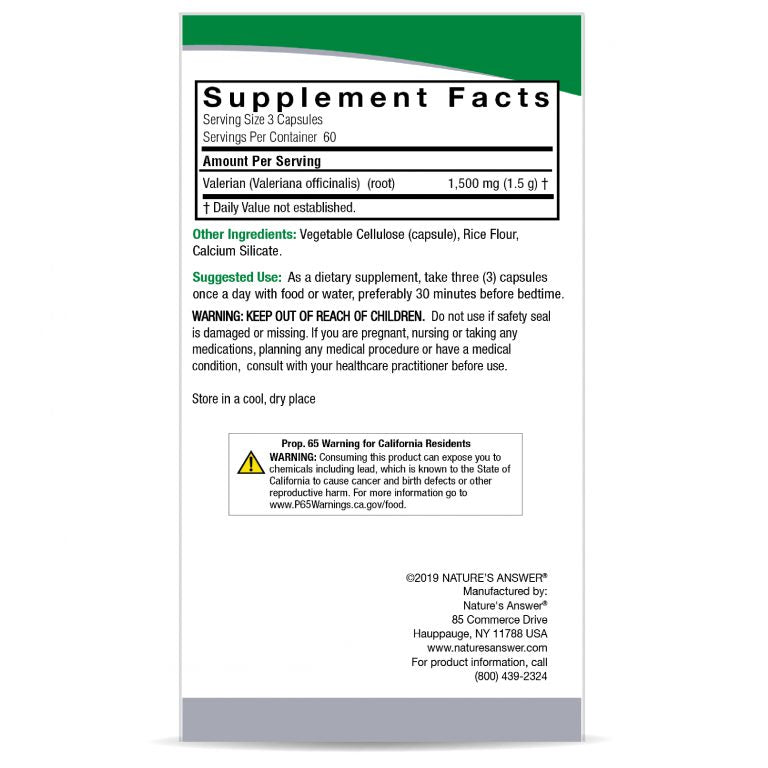 Supplement label with 'Supplement Facts' and other information on a white background