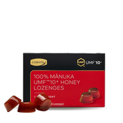 Front image: Comvita Manuka Honey Lozenges UMF 10+ pack 6 count