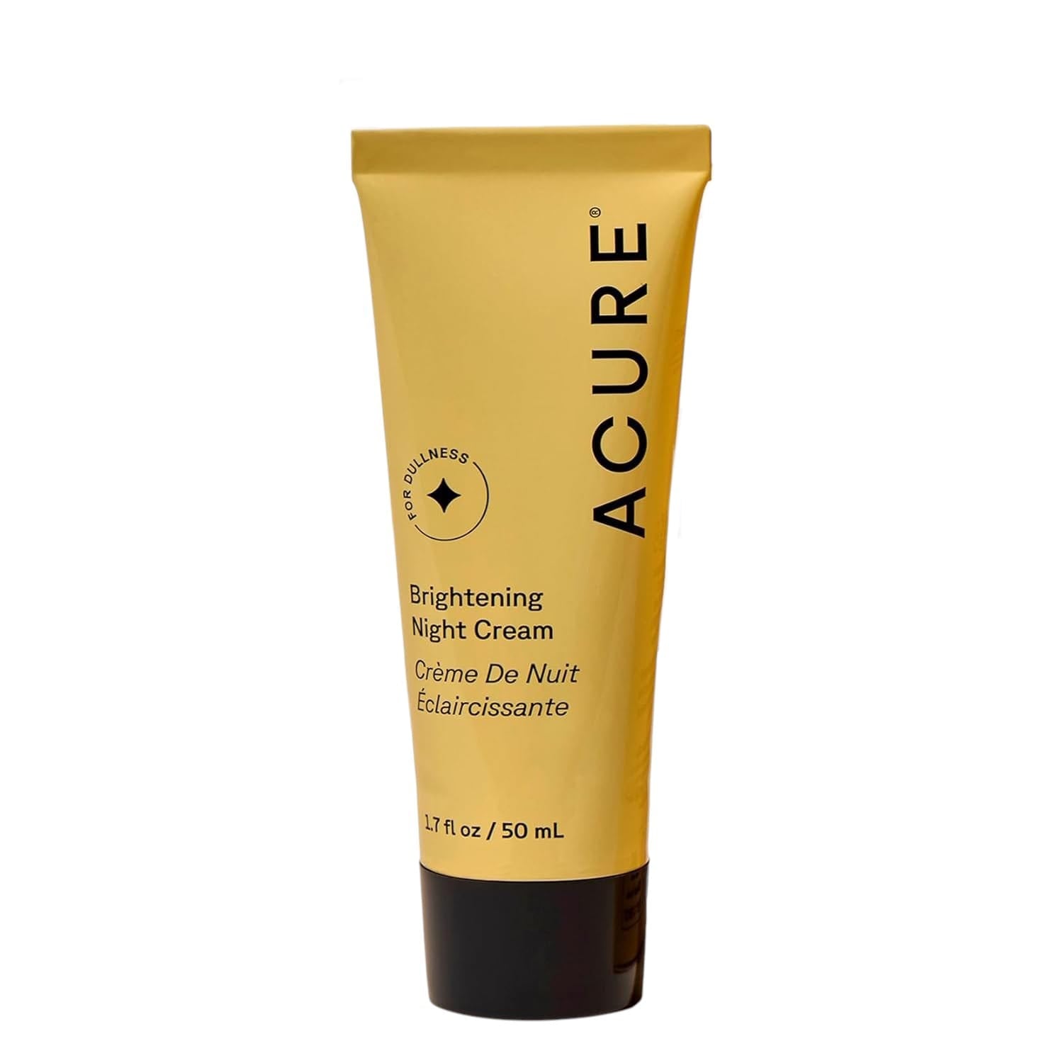 Acure Brightening Night Cream argan oil chlorella vegan face cream tube 50ml