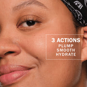 Gentle application of Olay eye cream around the orbital bone.