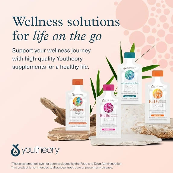 Youtheory Collagen Liquid 5,000mg – Natural Berry Flavour  30 x 30ml Pack