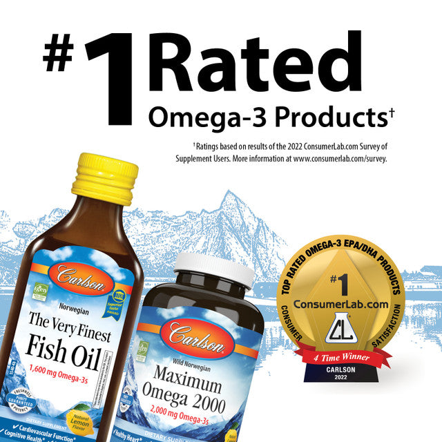 Carlson Labs Salmon Oil Complete 700mg Omega-3's