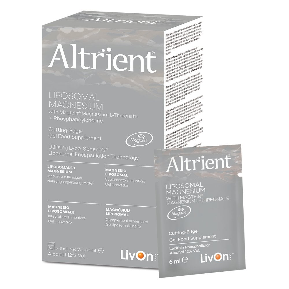 Altrient Liposomal Magnesium L-Threonate 30 sachets box front packaging
