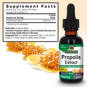 Nature’s Answer Propolis Extract alcohol-free liquid 30ml supplement facts and ingredients