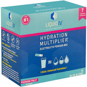 Box of Liquid IV Hydration Multiplier Electrolyte Powder Mix on a white background