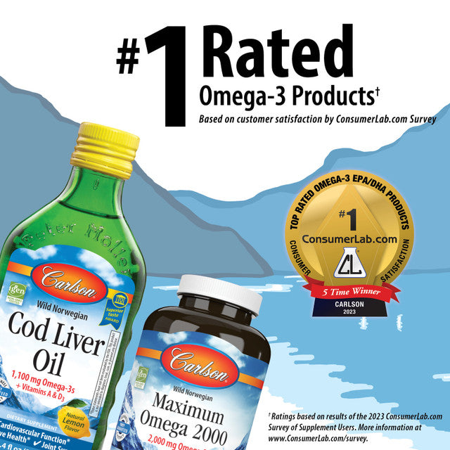 Carlson Labs Super Omega-3 Gems®, Pescatarian