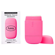 Fussy Refillable Natural Deodorant Coconut Milk reusable deodorant with case 40g