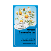 Floradix Organic Chamomile Herbal Tea box, 15 teabags.