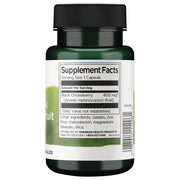 Swanson Aronia Black Chokeberry Fruit 400mg 60 Capsules supplement facts ingredients & barcode panel