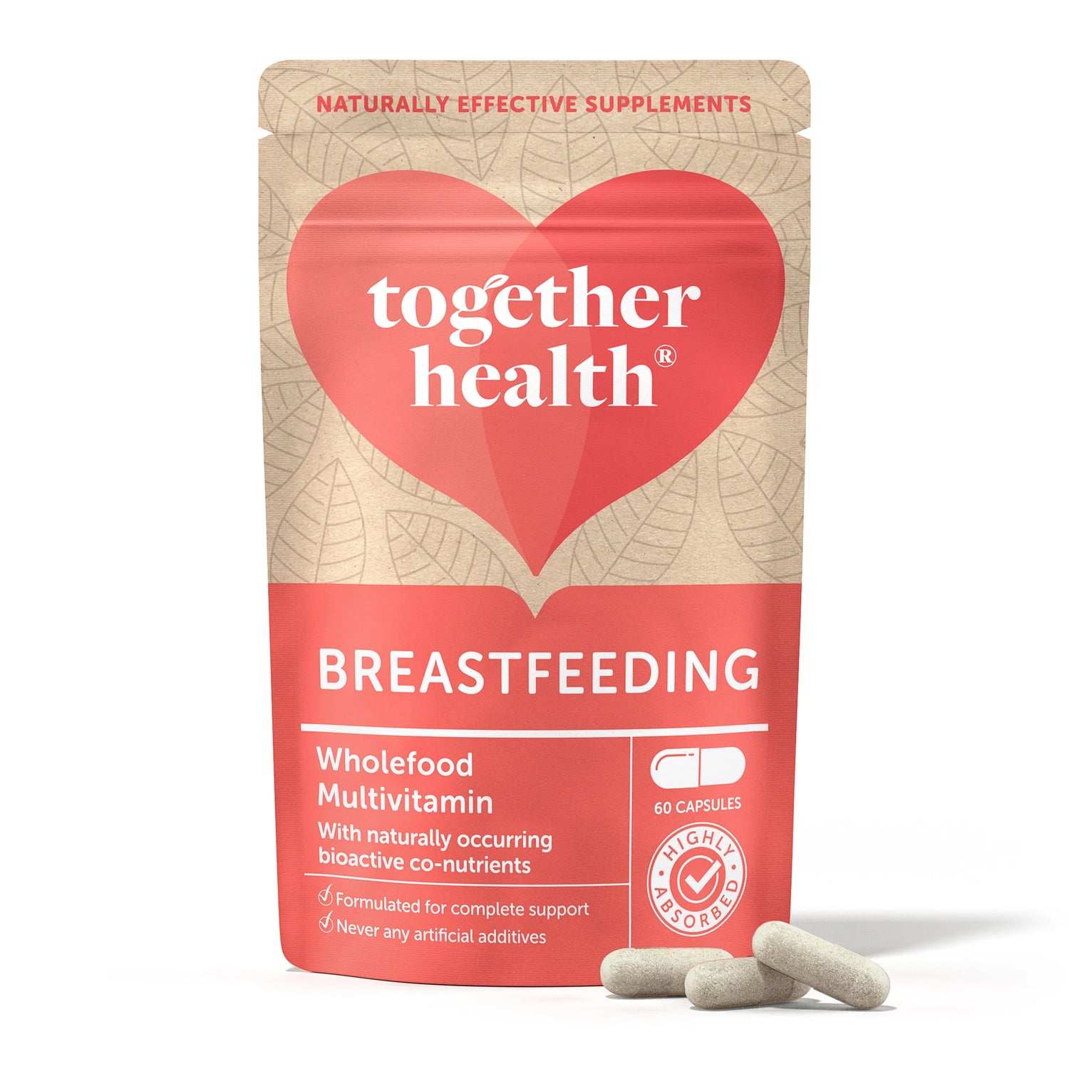 Together Health Breastfeeding Wholefood Multivitamin 60 capsules pouch