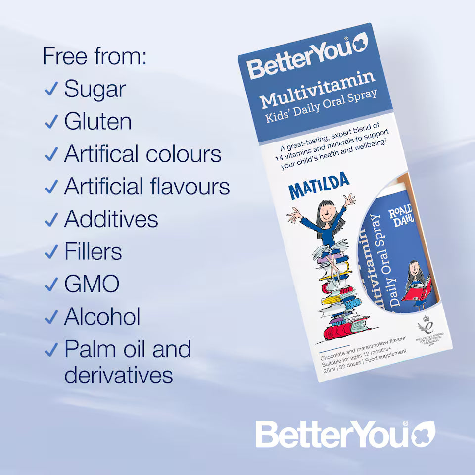 BetterYou Multivitamin Kids Oral Spray, Chocolate Marshmallow - 25ml