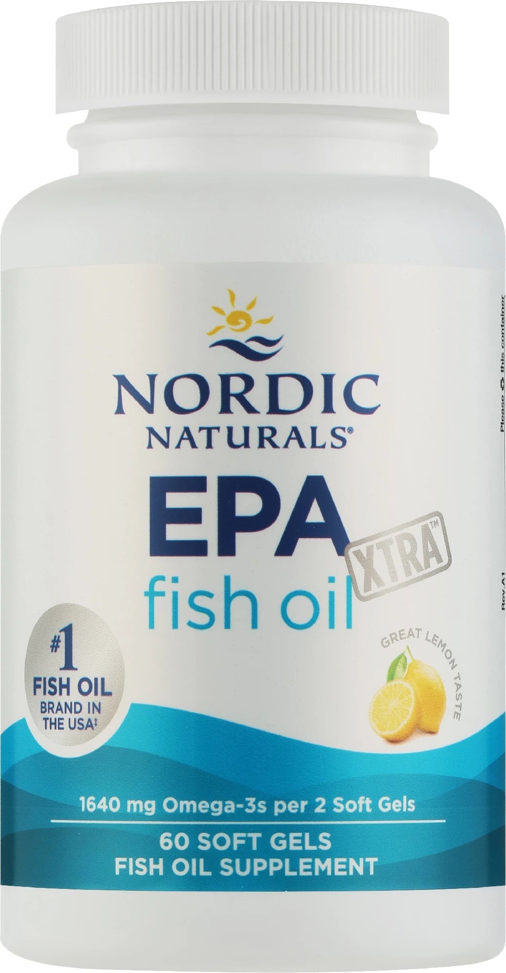 Nordic Naturals EPA Xtra Fish Oil 60 Soft Gels Pack of 2