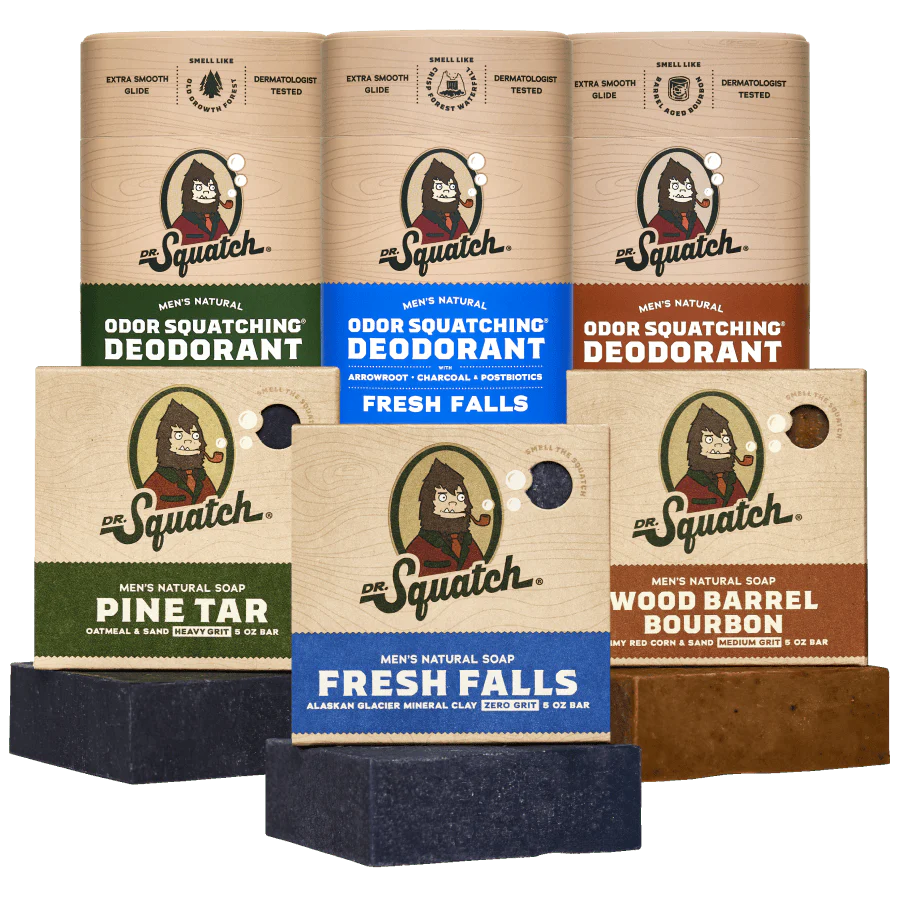 Dr.Squatch Deodorant & Soaps Set Pack of 6