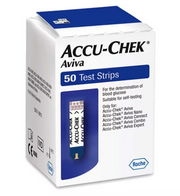 Accu-Chek Aviva Test Strips 50 Count box.