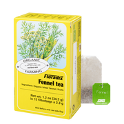 Floradix Organic Fennel Herbal Tea box, 15 teabags.
