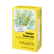 Floradix Organic Fennel Herbal Tea box, 15 teabags.