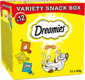 Dreamies Cat Treats Variety Snack Box – 12 x 60g Packs