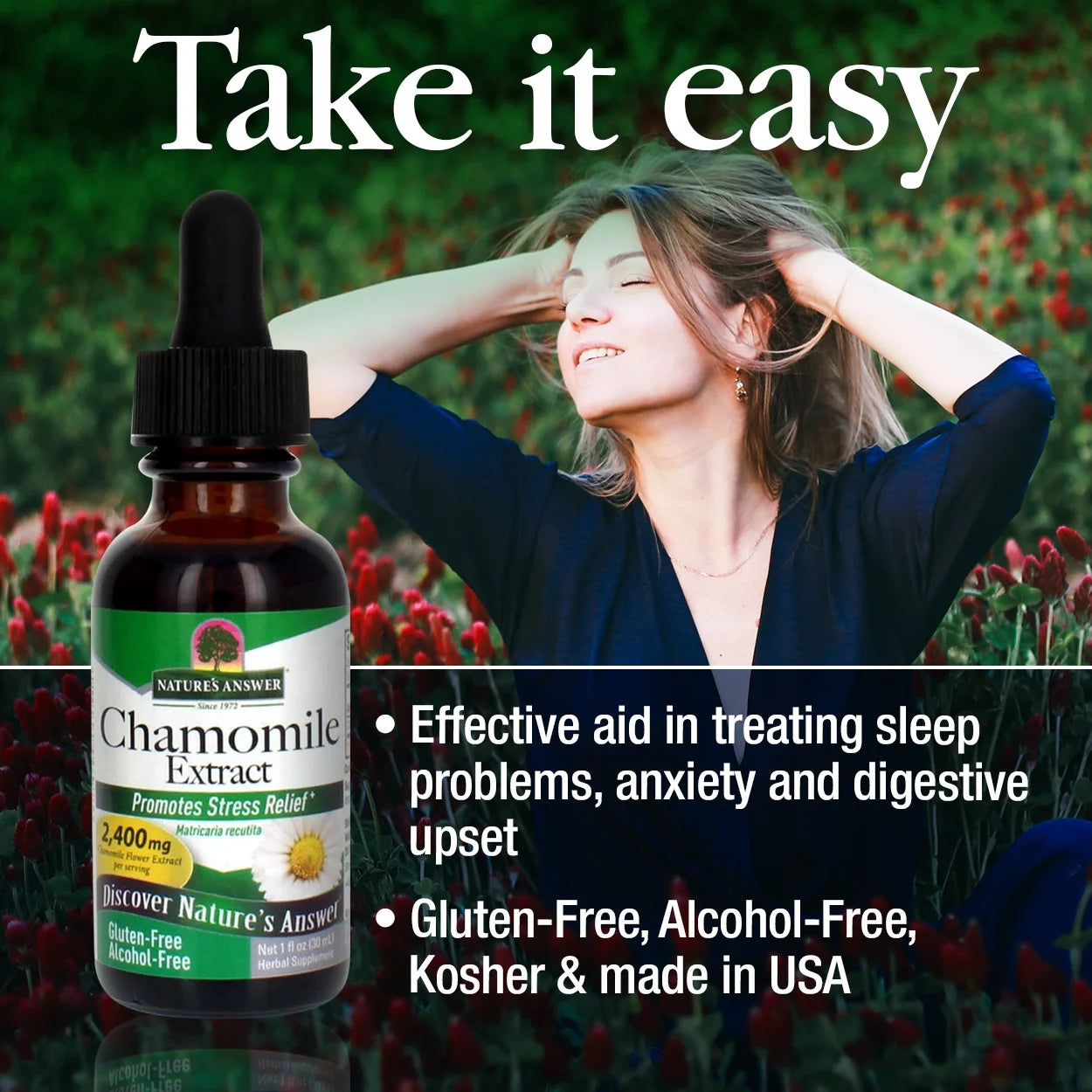 Nature’s Answer Chamomile Alcohol-Free Liquid Extract - 30ml