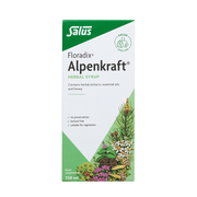 Floradix Alpenkraft Herbal Syrup box with honey & thyme, 250ml.