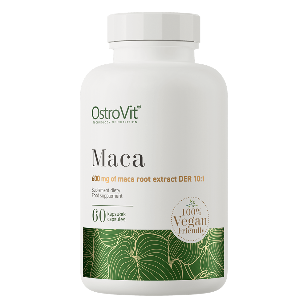 OstroVit Maca Root Extract - 600 mg, 10:1 DER - 60 Vegan Capsules