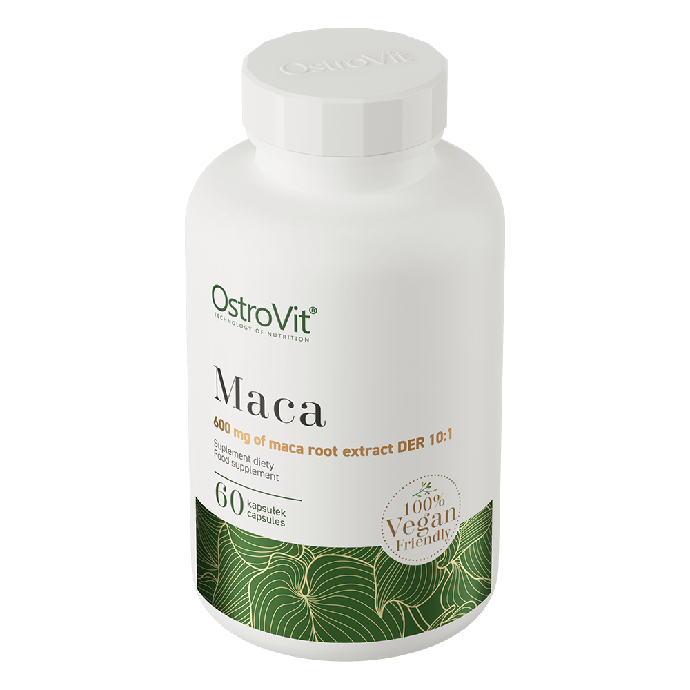 OstroVit Maca Root Extract - 600 mg, 10:1 DER - 60 Vegan Capsules