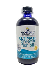 Nordic Naturals Ultimate Omega Lemon Flavoured Liquid Fish Oil bottle, 237ml