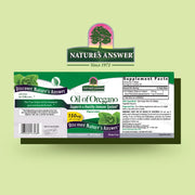 Nature's Answer Oil of Oregano Softgels 150mg 90 count barcode packaging