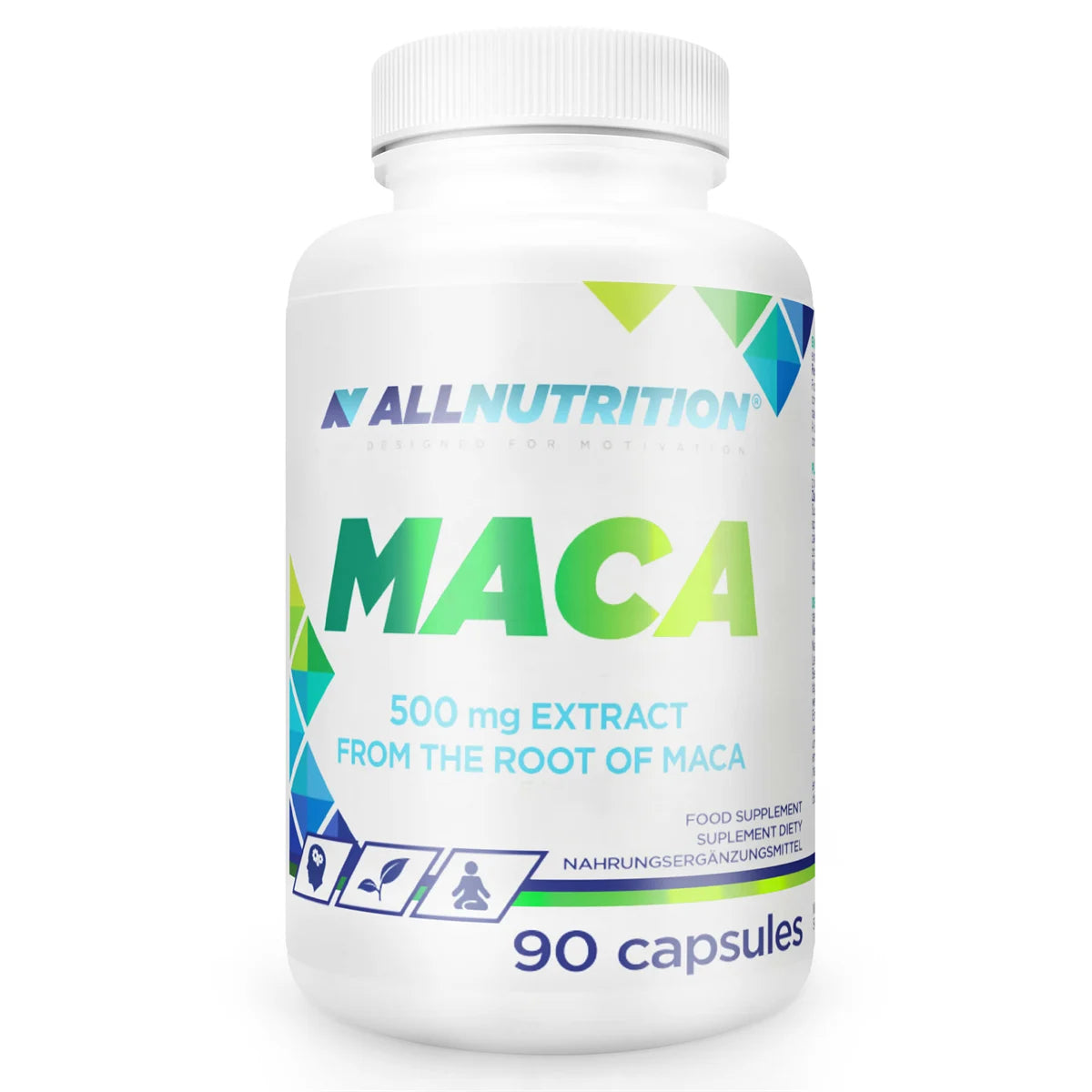 Allnutrition Maca 500mg Extract 90 capsules bottle plant supplement