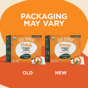 Four Sigmatic Organic Coffee Pods, Dark Roast - 24 Count. Packaging may vary.