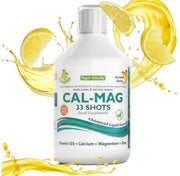 Lifestyle/use image: Swedish Nutra Cal-Mag liquid lemon flavour daily use 500ml