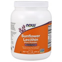 Now Foods Sunflower Lecithin Pure Powder, 454g