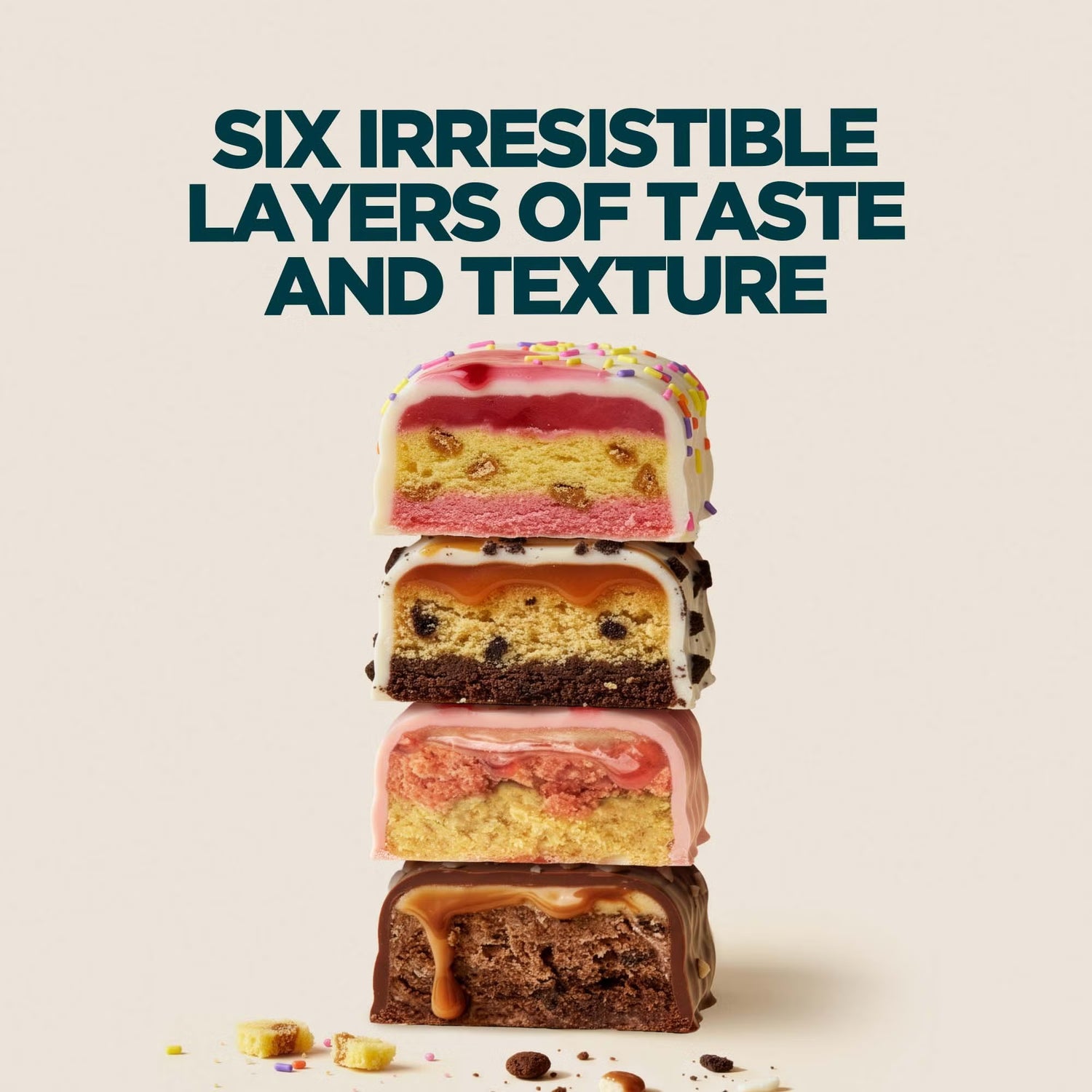 MyProtein Layered Protein Bar Variety Pack assorted high protein snack bars 12 x 60g