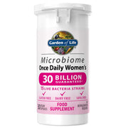 Garden of Life Microbiome Once Daily Women's Probiotic bottle, 30 capsules.