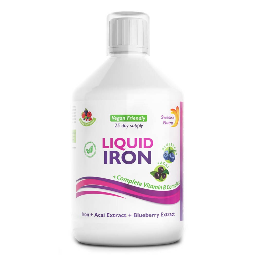 Swedish Nutra Liquid Iron – 500ml (Berry Flavour)