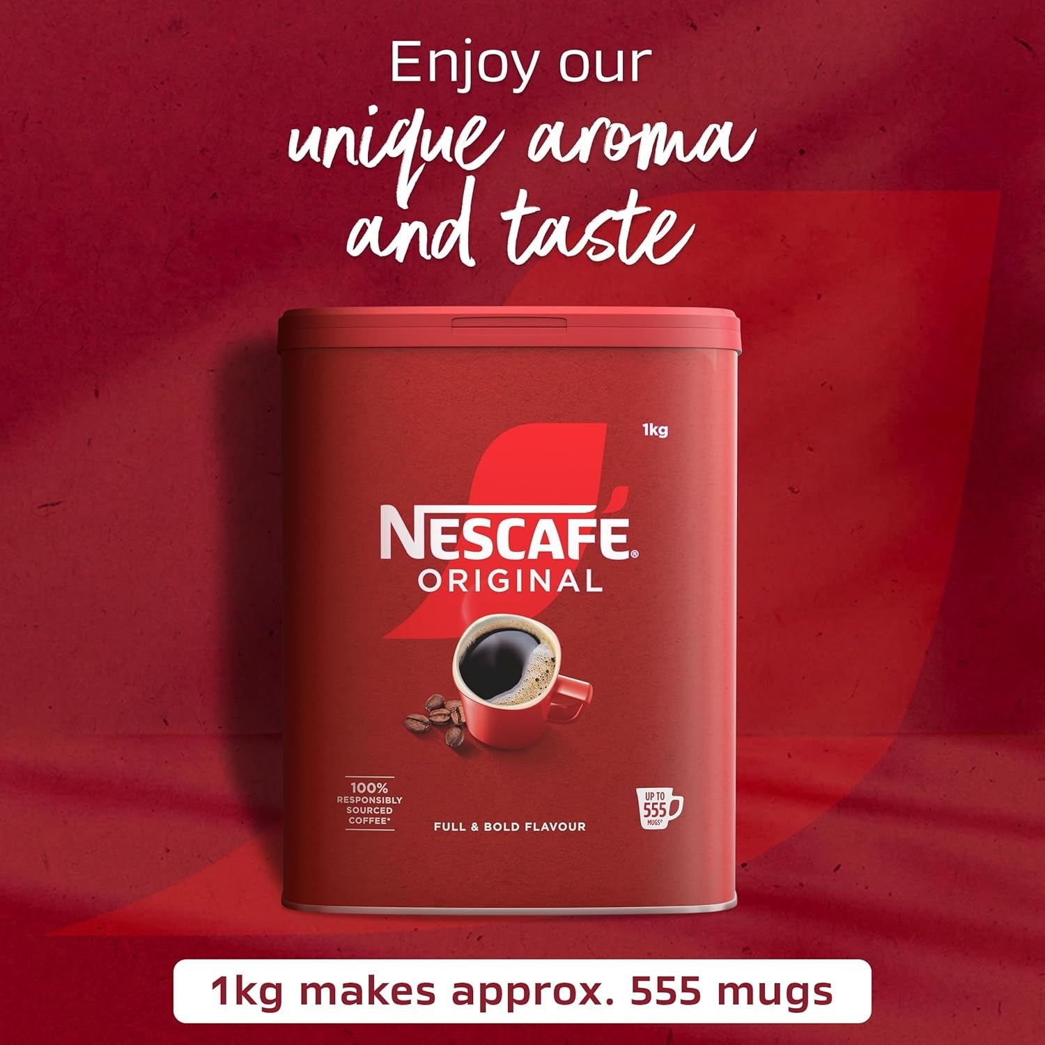 Nescafé Original Instant Coffee Granules Tin 1kg