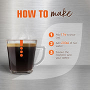 NESCAFÉ Azera Americano instant coffee with ground beans 6x75g preparation with hot water