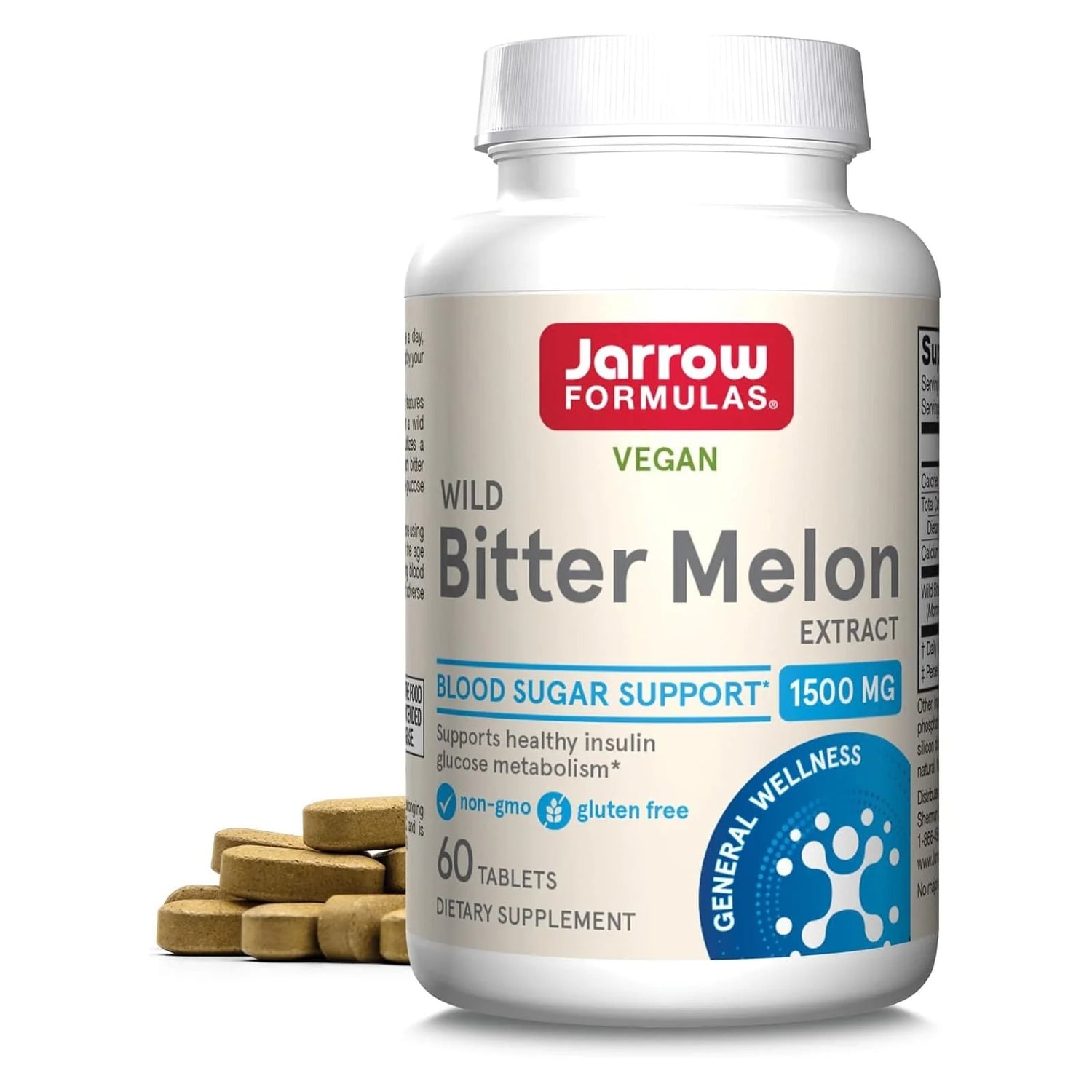 Jarrow Formulas Wild Bitter Melon Extract 1500 mg – 60 Tablets