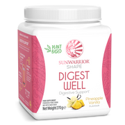 Sunwarrior Shape Digest Well Pineapple Vanilla plant based drink mix powder tub 270g