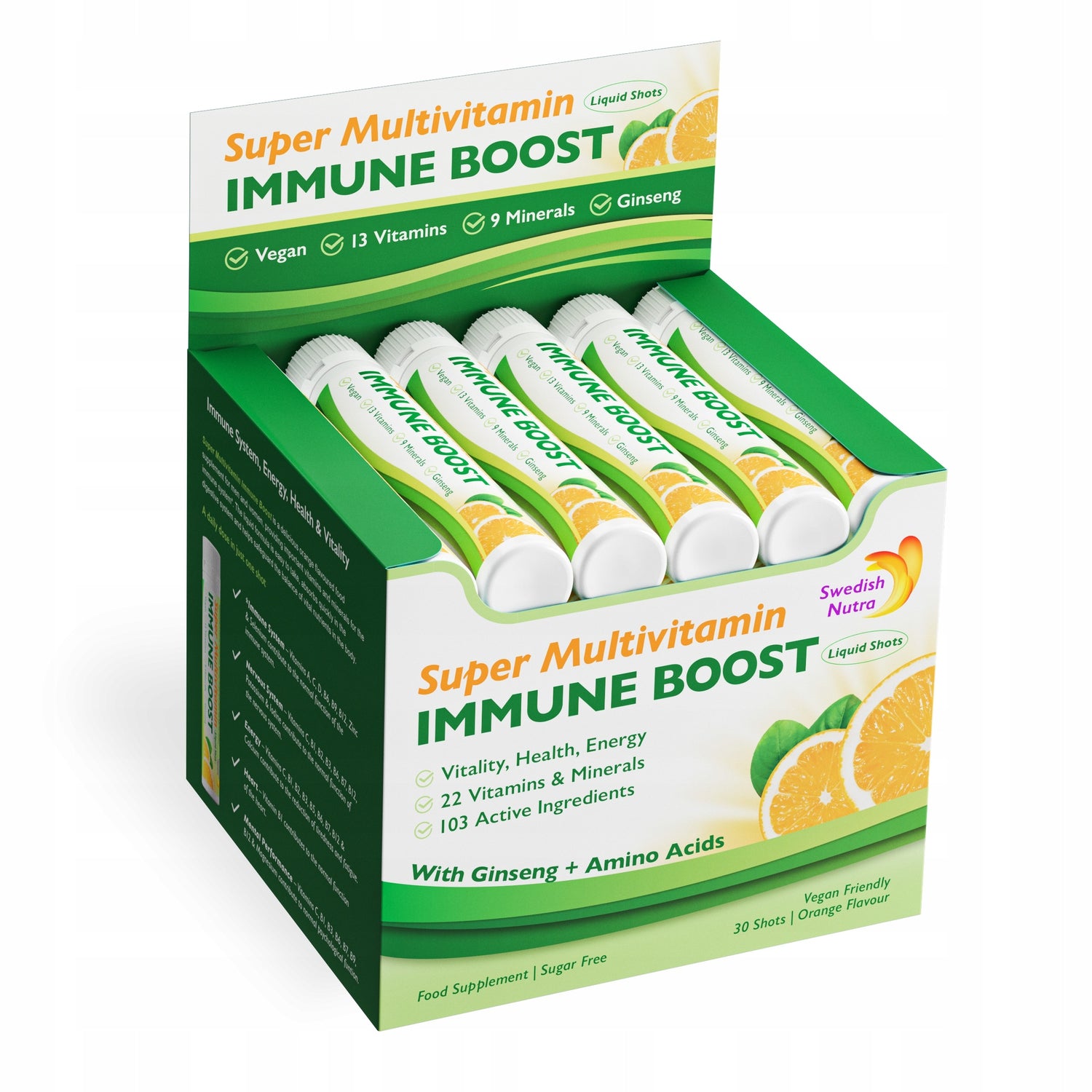 Swedish Nutra Super Multivitamin Immune Boost – 750ml (30 Shots of 25ml)