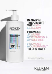 Redken Acidic Moisture Concentrate Glycerin 10% Hair Treatment – 500ml
