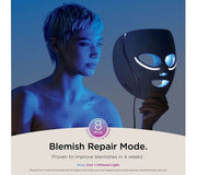 Shark CryoGlow LED Light Therapy Mask, universal-size Lilac Chill mask, 1 mask, at-home facial skincare use