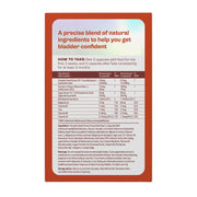 Jude Bladder Health Supplement, cardboard box and capsule packaging, no flavour, 60 capsules, ingredients information