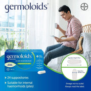 Germoloids Suppositories 24 Count dosage and administration instructions
