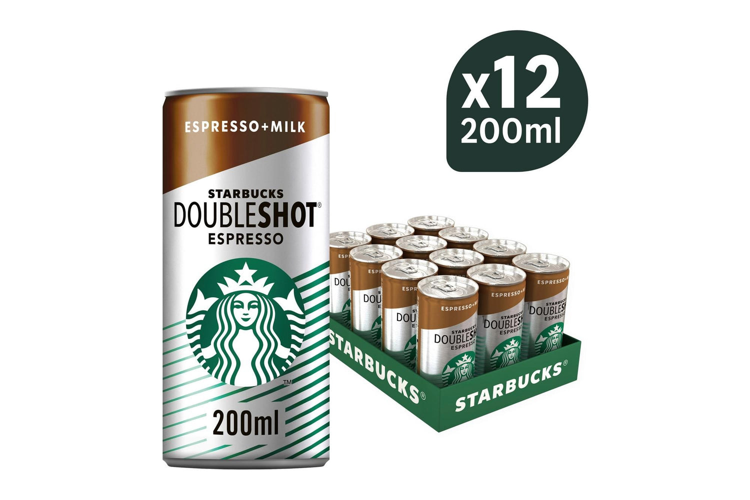 Starbucks Doubleshot espresso iced coffee cans pack 12 x 200ml