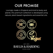 Baylis & Harding Goodness Oud Cedar Amber body wash 1L pump bottles 2 pack 