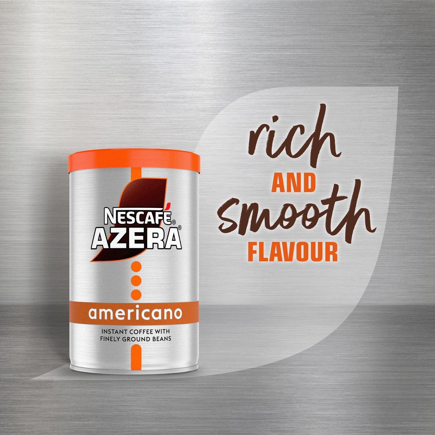 Nescafé Azera Americano Instant Coffee with Ground Beans - 6 x 75g