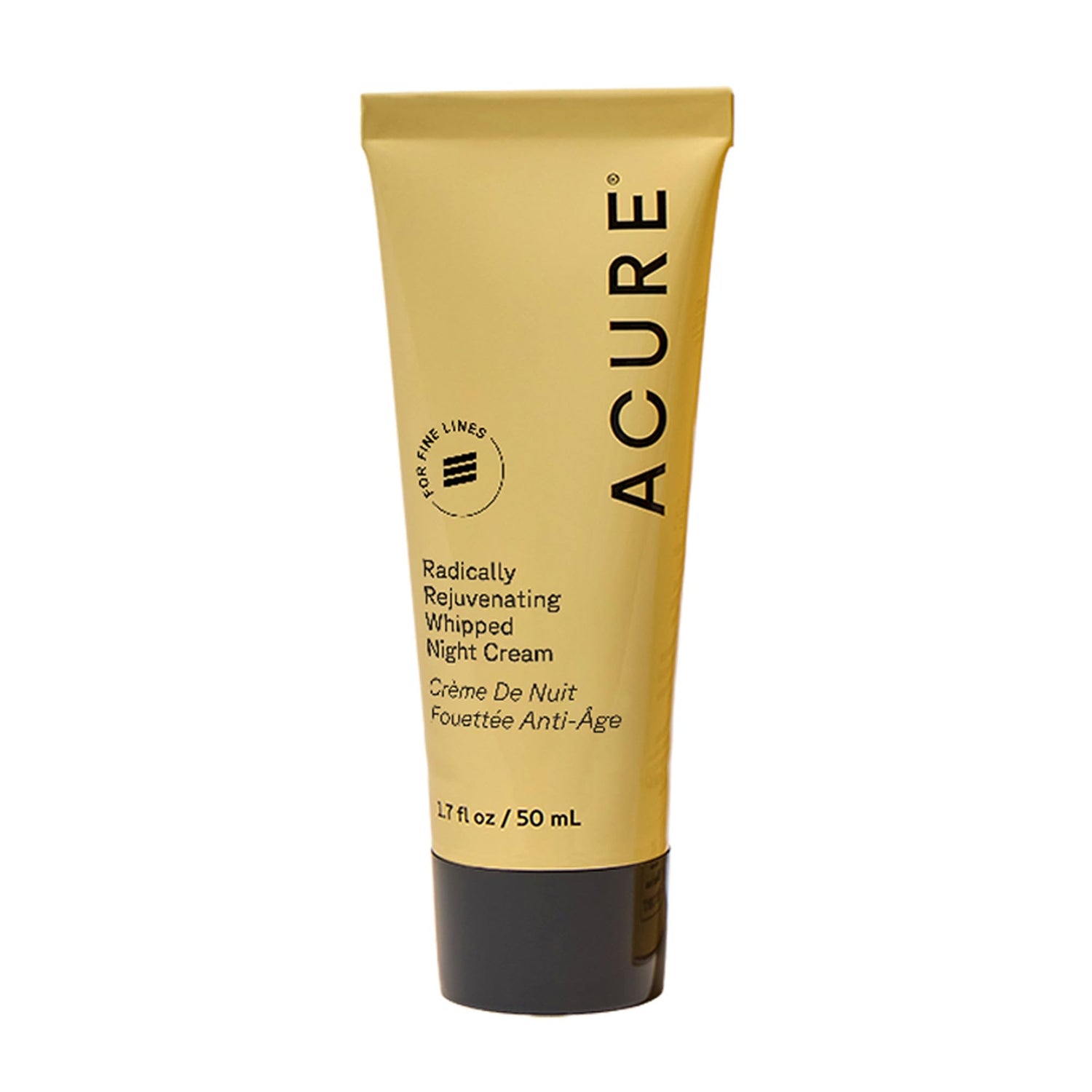 Acure Radically Rejuvenating Whipped Night Cream peptide vitamin C face cream tube 50ml